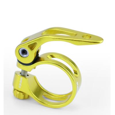 China Quick Reinforce Al Alloy Coloful Bicycle Seatpost Quick Clamp / Seat Post Clamp For 30.4~31.8mm Seat Post for sale