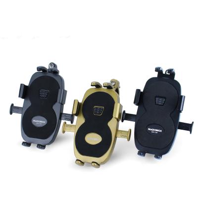 China Wholesale Adjustable Waterproof Aluminum Electric Bicycle Motorcycle Bike Mobile Phone Holder For Bikes for sale