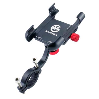 China 360 Degree Rotation Electric Bicycle Bike Mobile Phone Holder Adjustable Aluminum Motorcycle Scooter Holder for sale