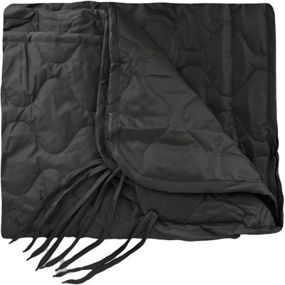 China Hiking Portable Military Poncho Liner Waterproof Woobie Blanket Thermal Insulated Camping Blanket for sale