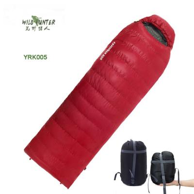 China Compression Ties Duck Down Envelope Sleeping Bag Lightweight Outdoor Camping for sale