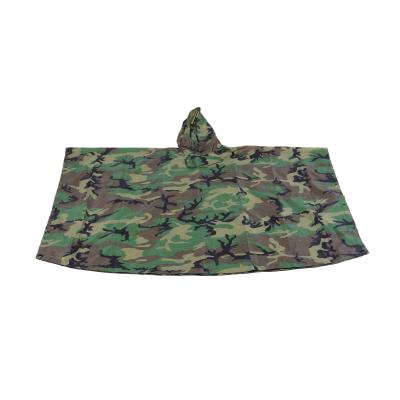 China Waterproof Windproof Poncho Military - Emergency Tent, Shelter, Multi Use Rip Stop Camouflage Survival Rain Poncho for sale