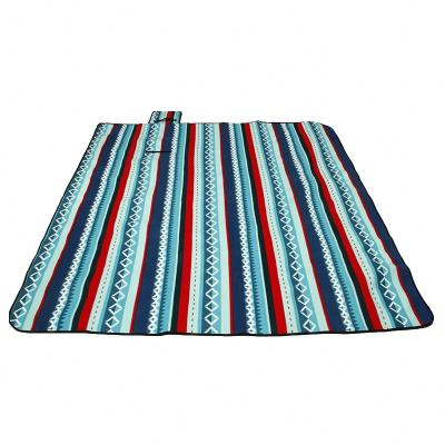 China Portable Outdoor Picnic Blanket Fleece Picnic Blanket Waterproof Picnic Blanket With Printing for sale