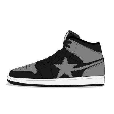 China Factory Wholesale High Quality Custom Air Force Rubber Logo Customization Men's Genuine Leather Skateboard Casual Shoes for sale