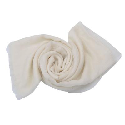 China 100% pure plain SIMPLE CLASSIC cashmere scarf from Nepal Cashmere Pashmina in solid color for sale