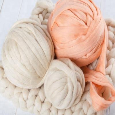 China Wholesale Australian Thick 21 Micron Giant 100% Merino Wool Yarn Super Thick Anti-pilling for sale