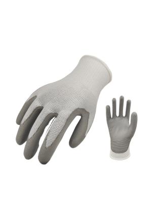 China Anti-Cut Cut Resistant Glove PU Coated Works Glove 13G HPPE Coated PU ASIN Cut Resistant A2 Gloves for sale