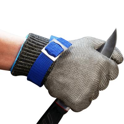 China 316 Stainless Steel Wire Mesh Cut Resistant Butcher Gloves for sale