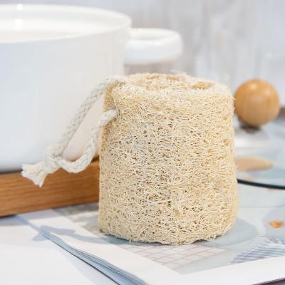 China All Natural Gloway Kitchen Cleaning Tools Pure Natural Loofah Sponge With Rope For Dishes wash for sale