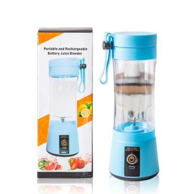 China Outdoor Wholesale USB Rechargeable 380ML Six Blades Portable Blender Mini Blender Juicer Cup for sale