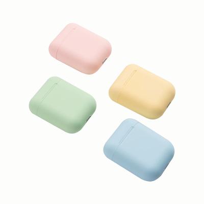 China Colorful In-Ear In-Ear Wireless Headphones Inpods Wireless 12 Mini Handsfree Macaron Earbuds Earphone i12 TWS Earphone BT for sale