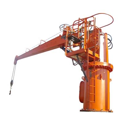 China DN8-DN100 Size Quality 2T 5T 10T Deck Crane Pedestal Jib Cranes Marine Jib Crane for sale