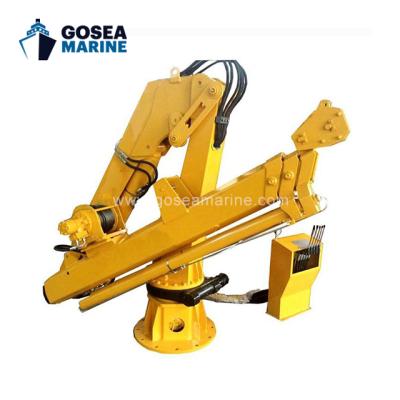 China Other Hydraulic Boom Boat Crane 2 Offshore Marine Cranes 3 5 10 /20 Ton Pedestal Knuckle Knuckle For Sale for sale