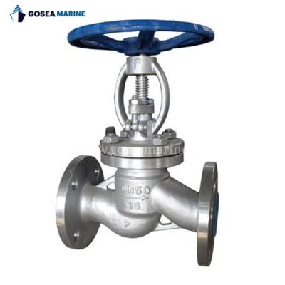 China Premium Control Marine Globe Valve Cruise Ship Marine Boat Quality Flange Shutoff Valves DN100 for sale