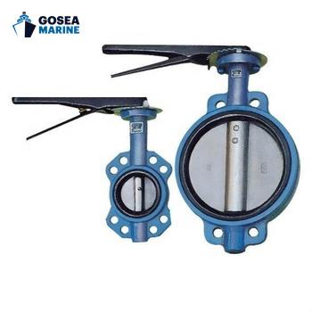 China Stainless Steel 304/316 Marine Centric Type Spring Manual Actuated Wafer Screw Marine Butterfly Valve for sale