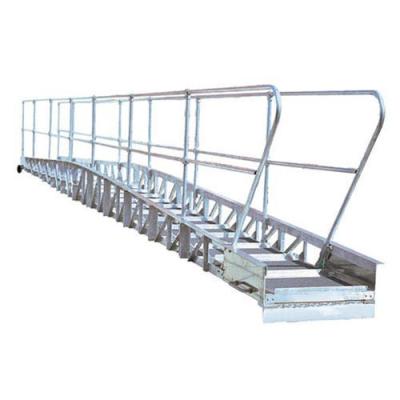 China Marine Hardware Fittings Aluminum Alloy Boarding Ladder Gangway Deck Flat Dock Offshore Ladder for sale