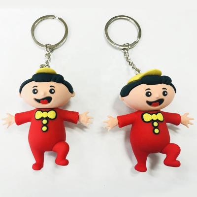 China Artigifts Soft PVC Key Chain Factory Customized Chain Made of 3D Logo Soft Rubber Keyring Key Custom PVC Key Chain en venta