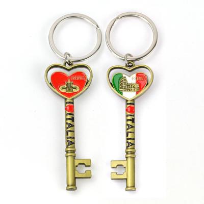 China Promotional Multi Functional Metal Opener Gifts Key Chain With Various Customized Styles And Colors for sale