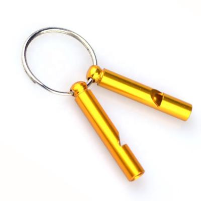 China Promotion Souvenir Wholesale Metal Finder Whistle Key Chain Aluminum Key Chain for sale