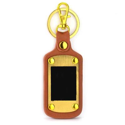 China Promotion Custom Design Metal Leather Key Chains And PU Leather Key Chains For Cars for sale