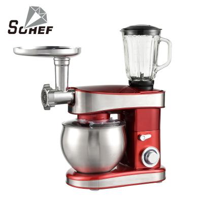 China Powerful Beater Ejector Button Shinechef Stand Mixer 1200W Kitchen Use Machine Robot Mixers Knead Dough Chopper for sale