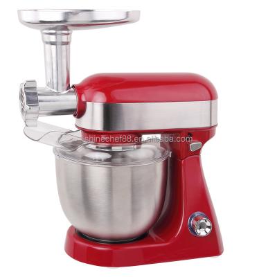 China 2021 Beater Ejector Knob OEM Pure Copper Motor Die Casting Food Processor Automatic Flour Stand Mixer For Home 1000w 5L Bowl for sale