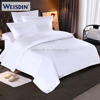 China Guangzhou Luxury Hotel Cotton Nondisposable Bedding Sets Single White 100% Bed Sheet Sets Duvet Cover Bed Linen Comforter for sale