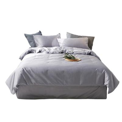 China Hotel Printed Nondisposable Gray King Size Comforter Duvet Sheet Sets for sale