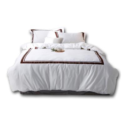 China Nondisposable 100% Cotton Sheet Duvet Cover Bedding Sets For Hotel for sale