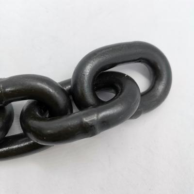 China Short Drag Chain G80 Test Chain Black Oxide 12mm High Link Chain for sale