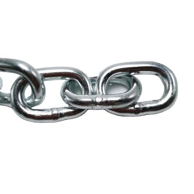 China Drag Chain G30 DIN5685A Galvanized Welded Short Link Chain 8mm With Ratchet Link Down for sale