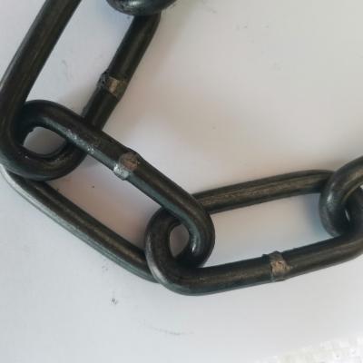 China Drag Chain 6mm Self Color Material Welded Medium Orinary Mild Steel Link Chain for sale