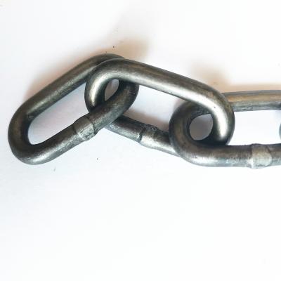 China Welded Size 5mm Outdoor Welded Medium Color Polishing Drag Chain Link Chain for sale