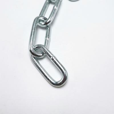 China Galvanized Drag Chain DIN5685C Long Link Chain Welded 5mm Chain for sale