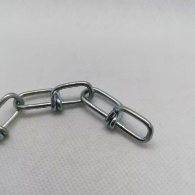 China One Piece Drag Chain Galvanized.Steel Chain DIN5686 Knotted Small Link Chain 2.5mm Chain for sale