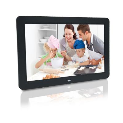 China Classic Hot Digital Video Player Loop Clock Frame Digital Photo Frame 12 Inch for sale