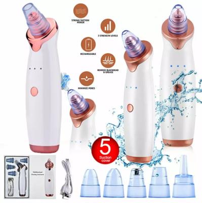 China 5 Heads Head Blackhead Refillable Facial Pore Vacuum Blackhead Removal Machine Blackhead Removal Machine Button Vacuum Deep Cleansing Remover for sale