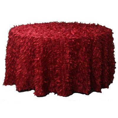 China Embroidery Tablecloth TX1784 Cheap Red Wedding Taffeta Sheet Hot Sale Tablecloths for sale