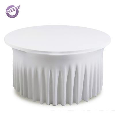 China YT10858 Wedding Spandex Decorative Dining Table Cover Disposable for sale