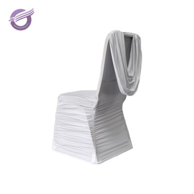 China Simple Factory Price Spandex Banquet Chair Cover Hotel White Chair Cover YT09873 for sale