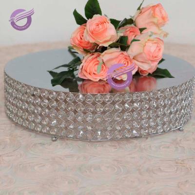 China ZT00560 Wedding Table Centerpiece Viable Silver Metal Acrylic Cake Stand for sale