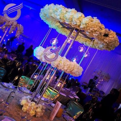 China wholesale metal party decoration wedding table centerpiece flower stand QT00041 for sale