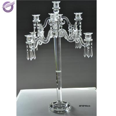 China ZT02760 Fantasy Candle Holder Crystal Wedding Candlestick for sale