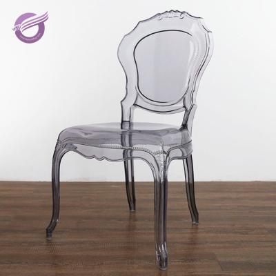 China ZY00560 Modern Wholesale Stackable Clear Acrylic Plastic Wedding Chair for sale