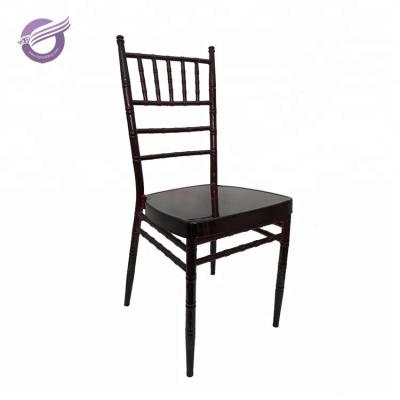 China ZY00220 Modern Wedding Dining Burgundy Iron Metal Chiavari Chair for sale