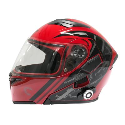 China Flip Helmet Motorcycle Helmet Bluetooth- FreedConn BM2-902 for Motorbike with DOT Certification and Built-in Intercom for sale