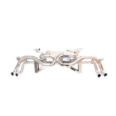 China Titanium Stainless Steel Or Stainless Steel Alloy 304 / Titanium CGW Performance Valve Exhaust Muffler For Lamborghini Huracan EVO LP580 LP610 5.2 for sale