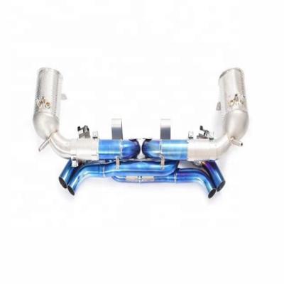 China Titanium Stainless Steel 304/Titanium Valve Exhaust Muffler Catback With Remote Control For Porsche 911 992 Exhaust 3.0T 2020 Tips for sale