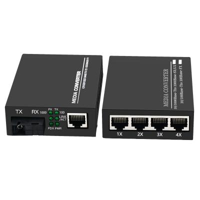 China FTTH FTTB FTTX Network China Provide 10 100m Dual Fiber Optic To Rj45 Media Converter for sale