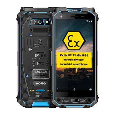 China Dual SIM Card IP68 Ib Ex Inherently Safe Industrial Cell Phones Industrial Intrinsically Safe Atex Zone 1 Mobile Phone IECEX 4G LTE Rated Mobile for sale